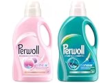 PERWOLL Flüssig-Set 2x 27 Waschladungen (54WL) 1x Für Wolle & Feines & 1x...