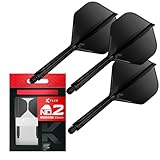 Target Darts K Flex Integrierter Dart-Flug und -Schaft, Nr. 2 Schwarz...