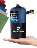 STYNGARD Reisedecke weich - Kuschel Camping Decke warm aus Fleece [450g] -...