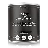 smaints Mushroom Coffee - Lions Mane (Hericium) Extrakt, Cordyceps sinensis...