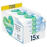 Pampers Harmonie Aqua Feuchttücher 15 Packungen mit jeweils 48...