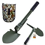 Instinktive-Oase® Multifunktions-Klappspaten Bundeswehr Stil – Faltbarer...