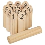 Eddy Toys Holz Wurfspiel 13-teilig - Outdoor Spiel für Kinder und...