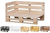 Chaise Longue Sofa Palets geschliffen und gebürstet Innen/Außen Neuer...