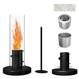 Aufun Tischkamin für Indoor und Outdoor, Tischfeuer Komplettset,...