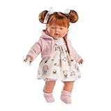 Llorens 1033138 Puppe Lea mit roten Haaren und blauen Augen, Babypuppe mit...
