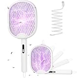WOCVRYY Elektrische Fliegenklatsche Extra Stark 4000V 1800mAh 3 in 1 Akku...