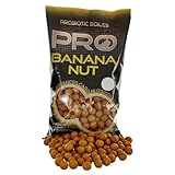 Starbaits Bouillettes Pro Bananen-Nuss-Boilies, 800 g, 20 mm, Jaune, 64068