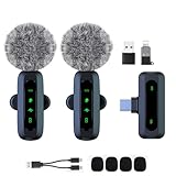 Mini Wireless Lavalier Microphone for Android and iPhone, iOS Devices -...