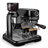 Klarstein Bella Café Siebträgermaschine Mit Mahlwerk – 19 Bar, 1.550 W,...