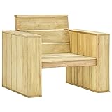 SKM 3-TLG. Garten-Lounge-Set mit Kissen Kiefernholz Imprägniert, Weight:...