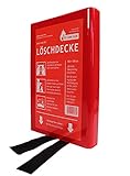EXDINGER Feuerlöschdecke 100x100 cm in Kunststoffbox gemäß DIN EN...