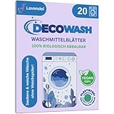Waschmittelblätter (bis zu 40 Wäschen) – Waschmittel Blätter...