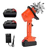 Motorhacke, Kabelloser Hand Bodenhacke mit 2 1500 MAh Batterien,...