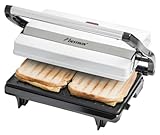 Bestron Kontaktgrill mit Auffangschale, Sandwichmaker mit...