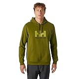 Helly Hansen Mens HH Logo Hoodie, Olive Green, S