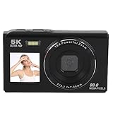 Tosuny Digitalkamera 5K 80MP, Vlogging Kamera mit UHD Dual Bildschirm, 18...