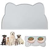vsshe Napfunterlage für Kleine Hunde und Katze, 44 x 25 cm Napfunterlage...