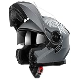 Westt Klapphelm Flip up Motorradhelm Integralhelm Herren Damen mit...