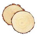 Holzscheiben, 2 Stücke Baumscheiben Tischdeko 20-22CM, Unvollendete...