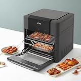 Heißluftfritteuse Airfryer, 12 Liter Mini Backofen Dörrautomat, Friteuse...