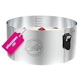 Sallys Tortenring 10 cm - Durchmesser Verstellbar 17-30 cm - Backform aus...