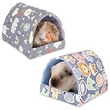 UPINS Meerschweinchenbett, Meerschweinchenversteck waschbar, Kleintierhaus,...