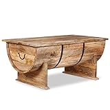 vidaXL Mangoholz Massiv Couchtisch 88x50x40 cm Kaffeetisch Beistelltisch...