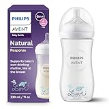 Philips AVENT, Natural Response Babyfläschchen 330 ml mit Durchflussrate...