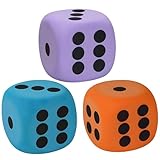 BDBFPAN 3 Stück 6 cm Würfel Mit Abgerundeten Kanten,Schaumstoffwürfel...