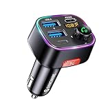 SYNCWIRE Bluetooth 5.3 FM-Transmitter-Autoladegerät 48W (PD 36W&12W)...