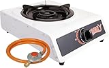 1- Flammiger Premium Gasbrenner Leistungsstarker Doppelbrenner für Outdoor...