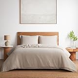 DAPU Leinen Bettwäsche, 100% Reiner französischer Flachs Atmungsaktives...