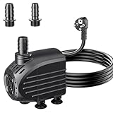 Biling Aquarium Förderpumpe 450L/H Ultra Leise Springbrunnen Pumpe mit...