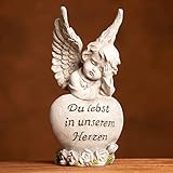 dszapaci Engel Figur Klein 18cm Grabschmuck Wetterfest Grabschmuck Engel...