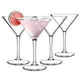 alpina Martini Gläser Set aus 4 Martinigläser - Perfekt für Espresso...