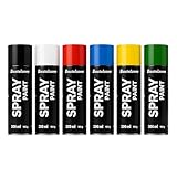 Sprayfarben-Set 6 Farben je 200 ml. Schnelltrocknende Sprühfarben für...