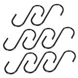 CONGARTENO 8 Stück Teiliges S haken aus Schwarzem Eisen Robuste...