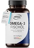 Omega 3 Kapseln hochdosiert - Fischöl Kapseln mit 2000mg (1000mg EPA &...