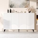 Generisch Weißes Multifunktionales Sideboard 160cm mit 4 Türen &...
