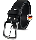 FOMAX Herren Ledergürtel aus Büffelleder, Gürtel Handgemacht, MADE IN...
