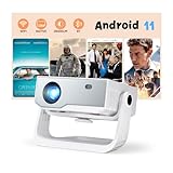 Smart Beamer Full HD 1080P mit 4K Unterstützung, Android 11, 28000 Lumens...