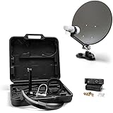 XORO 38,5 cm Camping Satellitenantenne MCA 38 HD Set, inkl. FullHD DVB-S2...