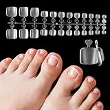 240 Stück Fußnägel Tips, Nagel Tips Set 12 Größen Künstliche...