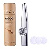 WANDIC Aluminiumlegierung Kazoo Und 3 Kazoo Membran Metall Kazoo mit...