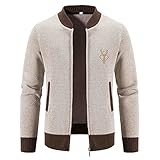 Generisch Trachtenjacke Herren Strickjacken Langarm Sportlich Warm Taschen...