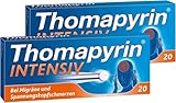Thomapyrin INTENSIV bei Migräne & intensiveren Kopfschmerzen | 2x20 Stk...