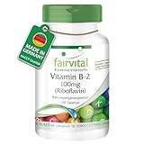 Fairvital | Vitamin B2 Riboflavin 100mg - 100 Tabletten - HOCHDOSIERT -...