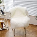 AMFUN Faux Lammfell Schaffell Teppich, Longhair Flauschiger Teppich,...