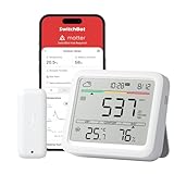 SwitchBot Bluetooth CO2-Melder Con IP65 Thermometer, CO2 Messgerät mit...